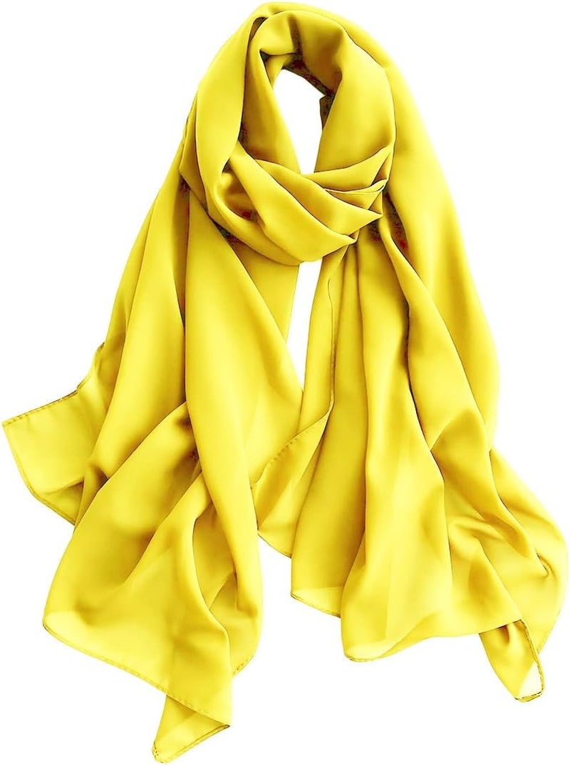 Harewom Chiffon Hijab for Women Sheer Shawl and Wraps for Wedding Bridal Scarves Summer Lightweight Sun-proof Scarf - Image 1